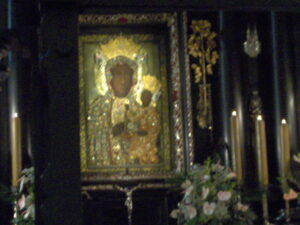 A częstochowai Fekete Madonna kegyképe