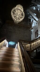 Sókristály csillár a wieliczkai bányában